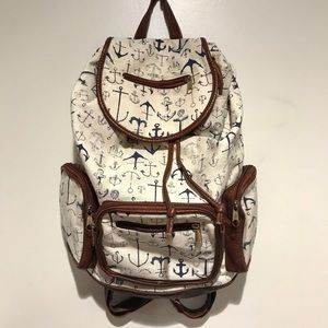 Cute anchor backpack !
